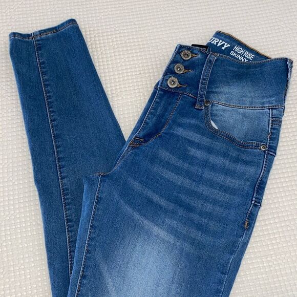 Curvy High Rise Skinny Ankle Jeans - Picture 1 of 6